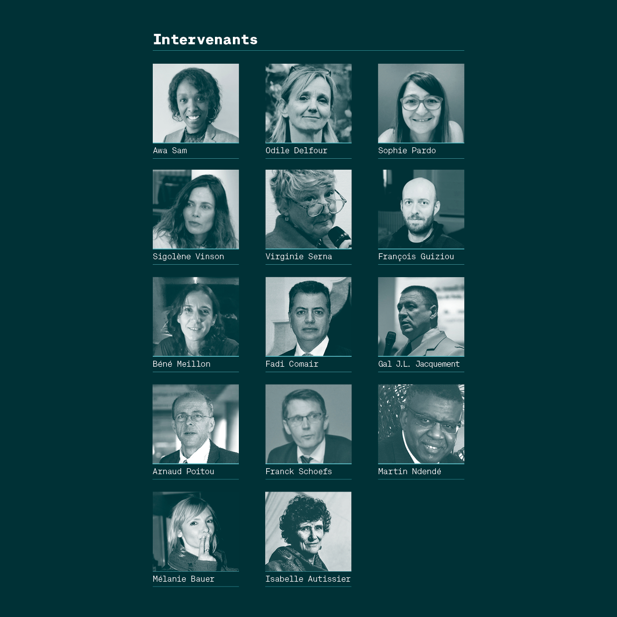 intervenants