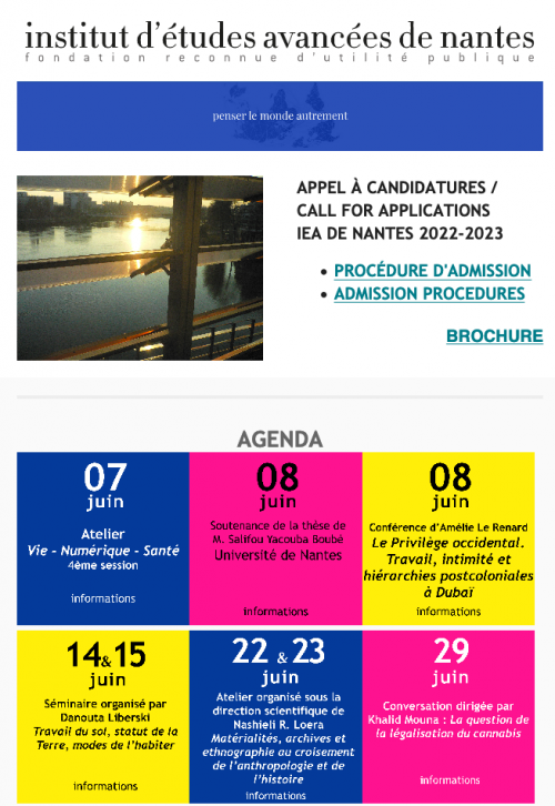 Newsletter juin 2021 / IEA de Nantes