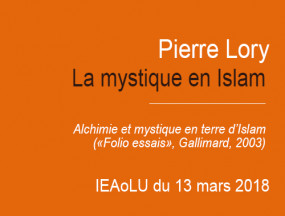 IEAoLU Tuesday : lecture by Pierre Lory
