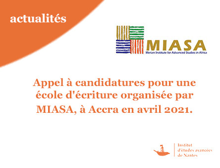Appel à candidatures pour une école d'écriture organisée par MIASA, qui aura lieu à Accra en avril 2021